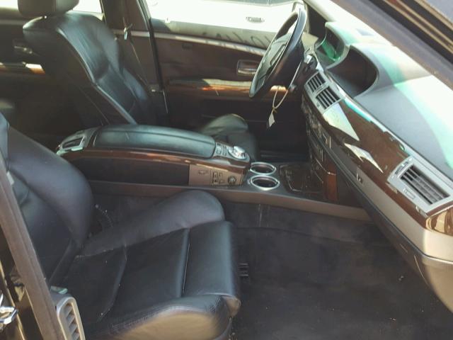 WBAGN63574DS54388 - 2004 BMW 745 LI BLACK photo 5