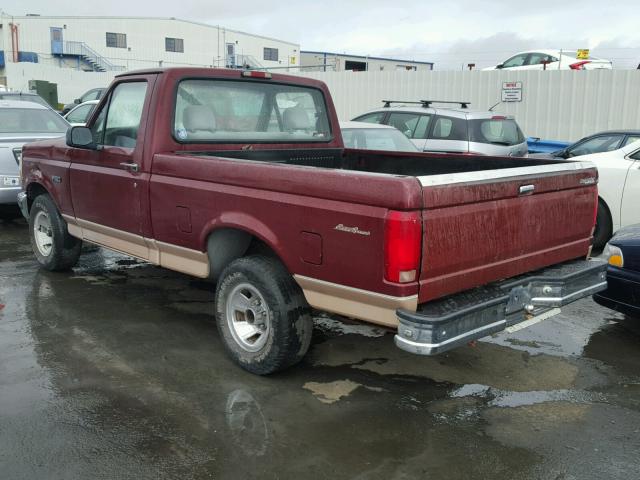 1FTEF15Y2TLA75357 - 1996 FORD F150 RED photo 3