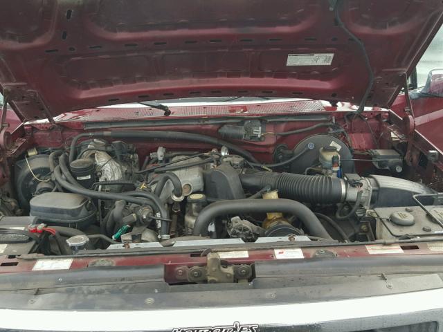 1FTEF15Y2TLA75357 - 1996 FORD F150 RED photo 7