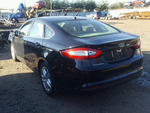 3FA6P0H73GR218800 - 2016 FORD FUSION SE BLACK photo 3