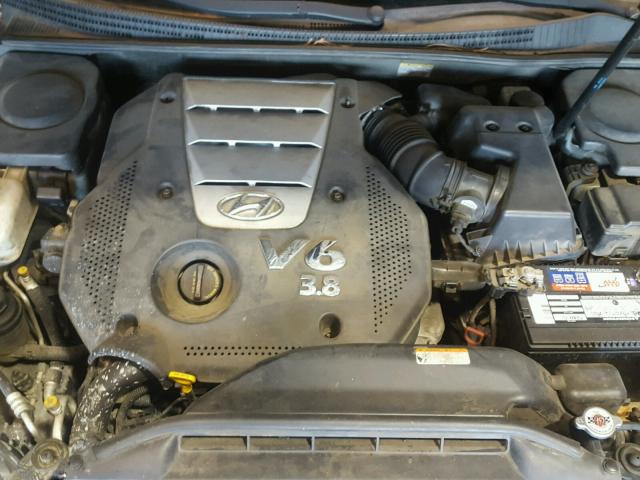 KMHFC46F68A266290 - 2008 HYUNDAI AZERA SE GRAY photo 9