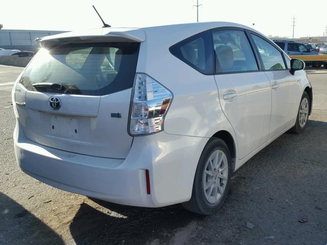 JTDZN3EU1C3135948 - 2012 TOYOTA PRIUS V WHITE photo 4