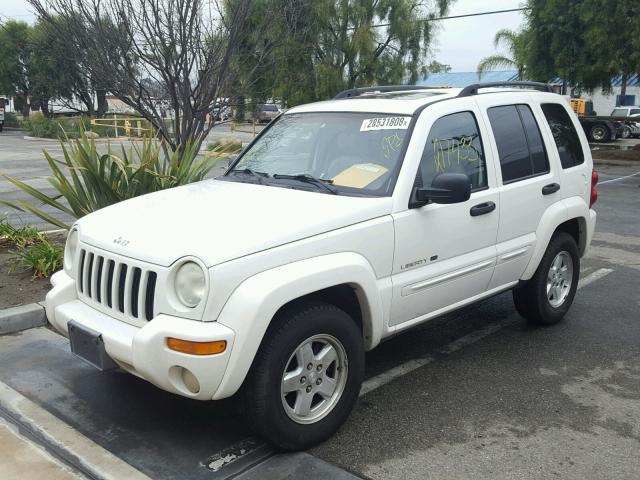 1J8GK58K22W311952 - 2002 JEEP LIBERTY LI WHITE photo 2