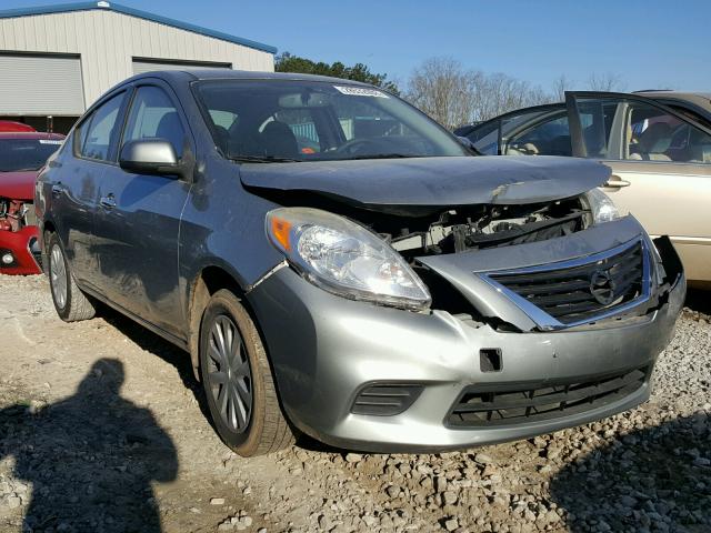 3N1CN7AP7CL872690 - 2012 NISSAN VERSA S GRAY photo 1