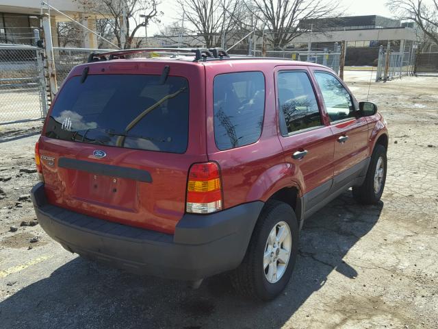 1FMYU03Z06KB17653 - 2006 FORD ESCAPE XLT RED photo 4