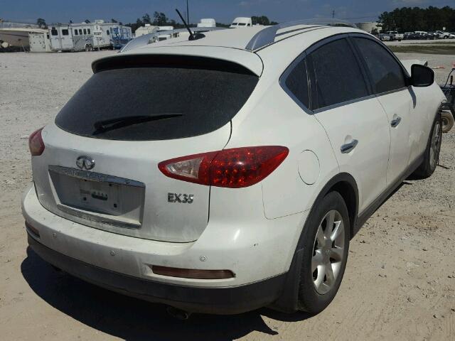 JNKAJ09E58M300507 - 2008 INFINITI EX35 BASE WHITE photo 4