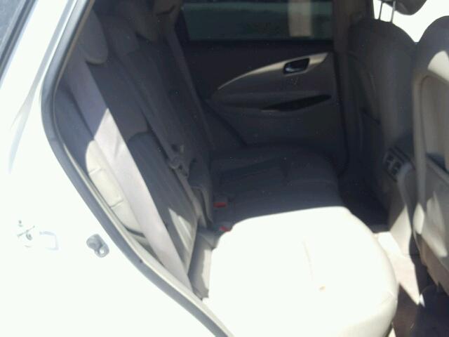 JNKAJ09E58M300507 - 2008 INFINITI EX35 BASE WHITE photo 6