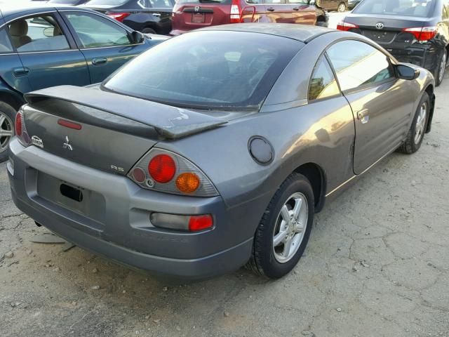 4A3AC34G33E004472 - 2003 MITSUBISHI ECLIPSE RS GRAY photo 4