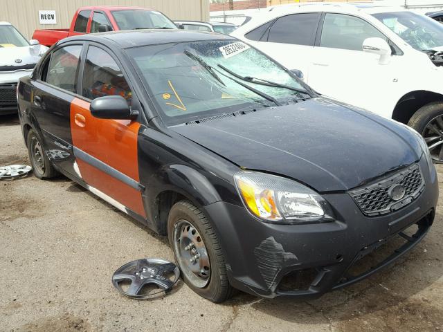 KNADH4A37A6638381 - 2010 KIA RIO LX Սև լուսանկար 1