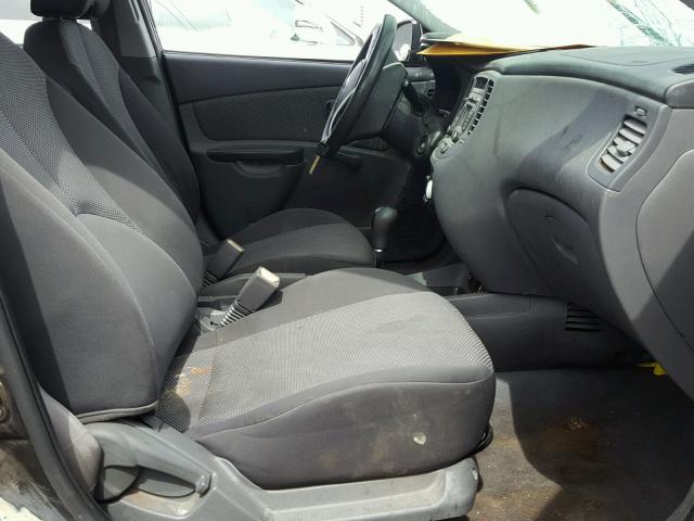 KNADH4A37A6638381 - 2010 KIA RIO LX BLACK photo 5