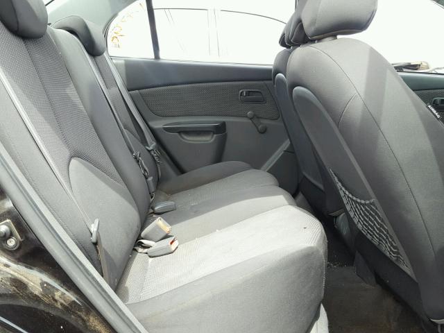 KNADH4A37A6638381 - 2010 KIA RIO LX Սև լուսանկար 6