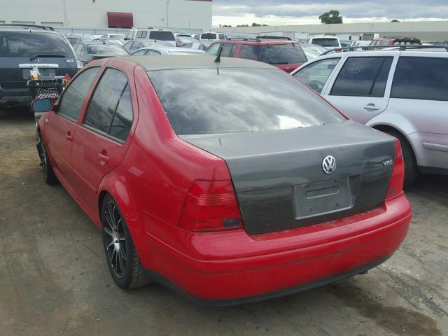 3VWSG29M51M003607 - 2001 VOLKSWAGEN JETTA GLS RED photo 3