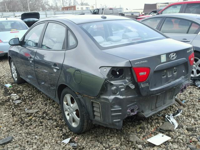 KMHDU46D18U555708 - 2008 HYUNDAI ELANTRA GL GRAY photo 3