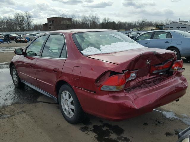 1HGCG66892A093186 - 2002 HONDA ACCORD EX RED photo 3