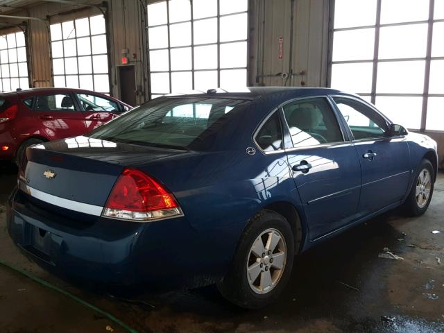 2G1WT58K969243317 - 2006 CHEVROLET IMPALA LT BLUE photo 4