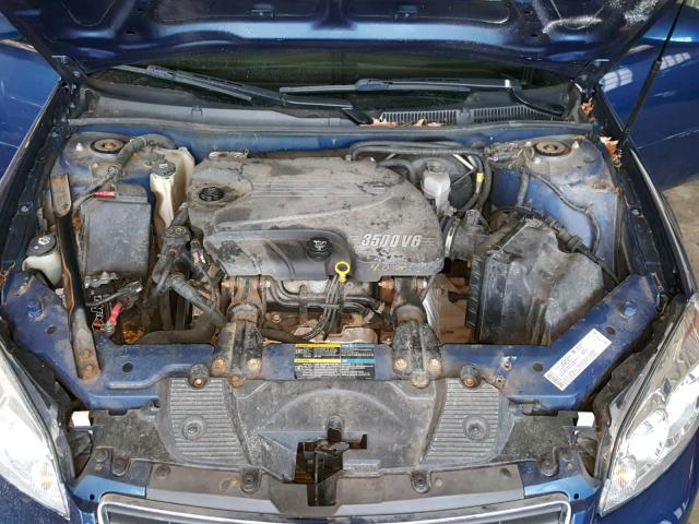 2G1WT58K969243317 - 2006 CHEVROLET IMPALA LT BLUE photo 7