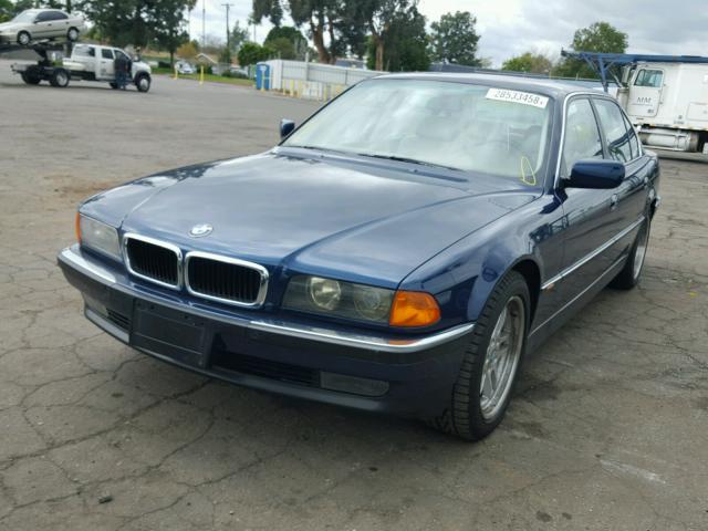 WBAGJ8320WDM14708 - 1998 BMW 740 IL BLUE photo 2