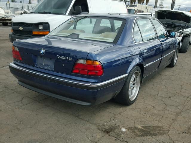 WBAGJ8320WDM14708 - 1998 BMW 740 IL BLUE photo 4