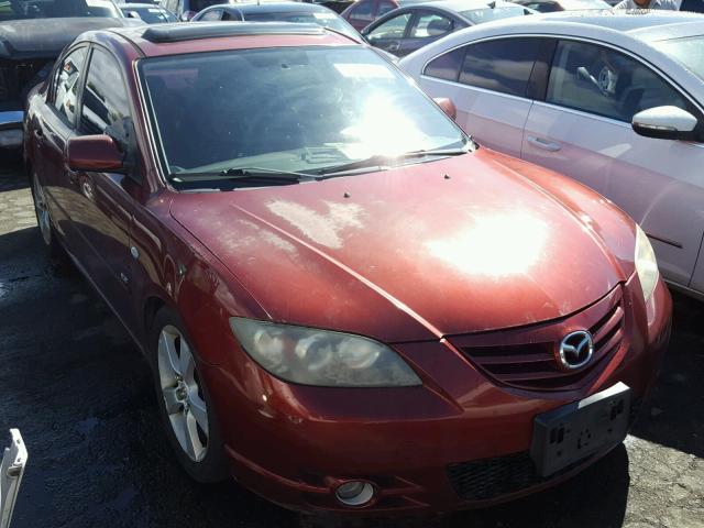 JM1BK324361533290 - 2006 MAZDA 3 S MAROON photo 1