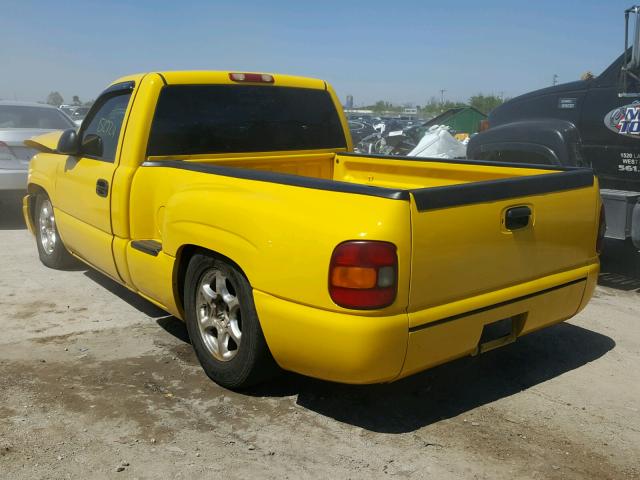 1GTEC14V51Z180159 - 2001 GMC NEW SIERRA YELLOW photo 3