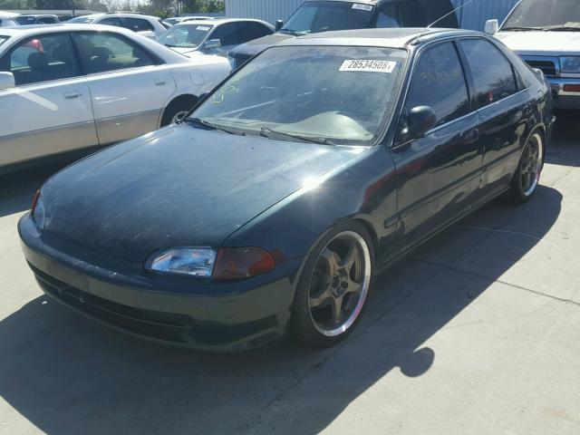 JHMEH9595RS013885 - 1994 HONDA CIVIC EX მწვანე ფოტო 2