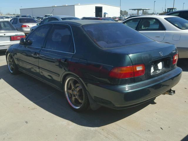 JHMEH9595RS013885 - 1994 HONDA CIVIC EX მწვანე ფოტო 3