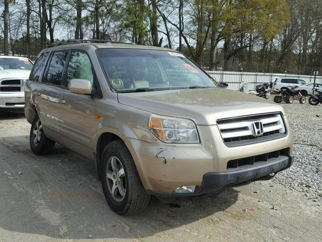 5FNYF28617B029282 - 2007 HONDA PILOT EXL GOLD photo 1