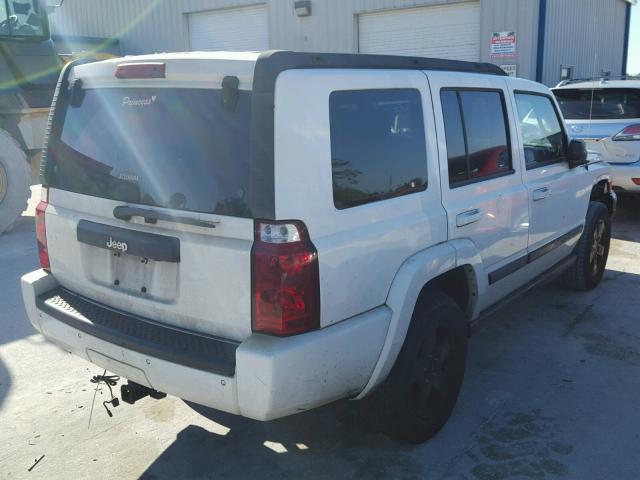 1J8HH48K07C565746 - 2007 JEEP COMMANDER WHITE photo 4