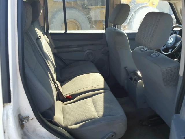 1J8HH48K07C565746 - 2007 JEEP COMMANDER თეთრი ფოტო 6