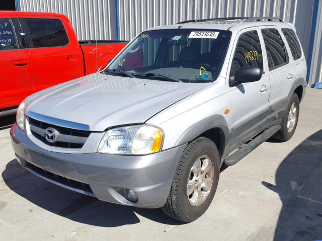 4F2YU09142KM32682 - 2002 MAZDA TRIBUTE LX SILVER photo 2