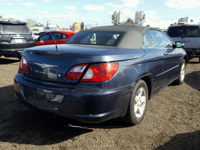 1C3LC45K18N632871 - 2008 CHRYSLER SEBRING BLUE photo 4