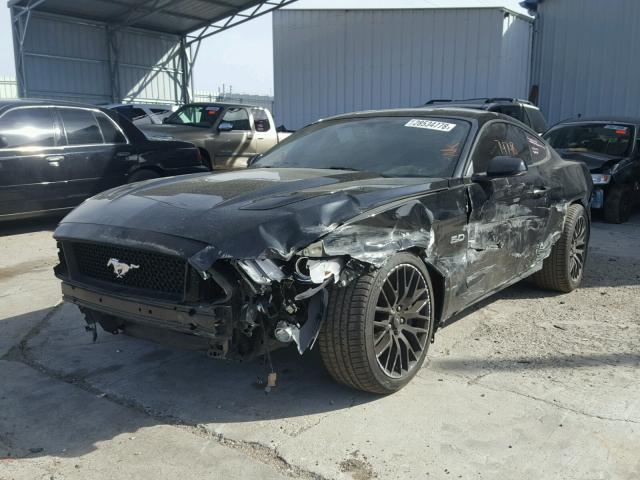 1FA6P8CF3F5350566 - 2015 FORD MUSTANG GT BLACK photo 2