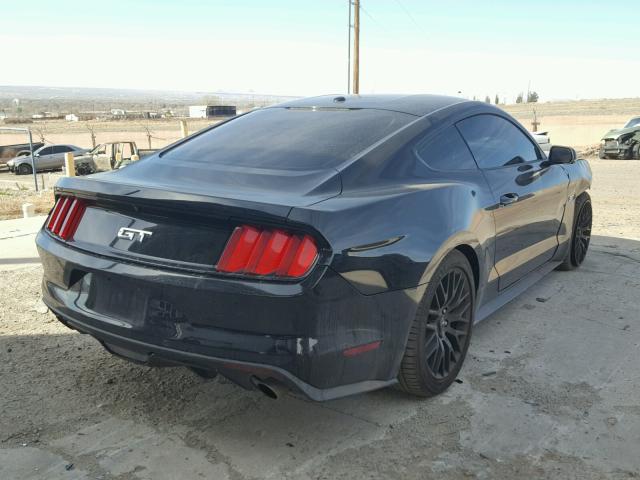 1FA6P8CF3F5350566 - 2015 FORD MUSTANG GT BLACK photo 4