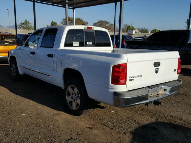 1D7HE58N95S138560 - 2005 DODGE DAKOTA QUA WHITE photo 3