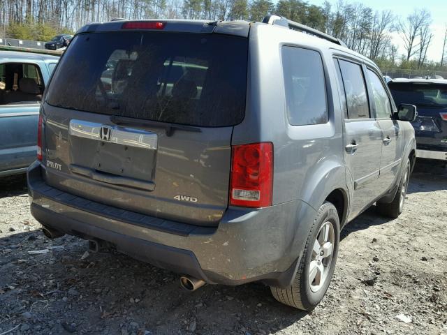 5FNYF48409B027018 - 2009 HONDA PILOT EX GRAY photo 4