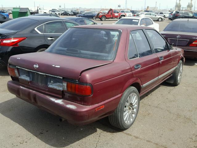 1N4EB31P2RC772000 - 1994 NISSAN SENTRA E RED photo 4