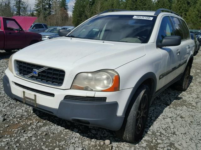 YV1CZ911851163036 - 2005 VOLVO XC90 T6 WHITE photo 2