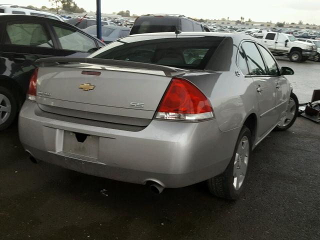 2G1WD58C369178762 - 2006 CHEVROLET IMPALA SUP SILVER photo 4