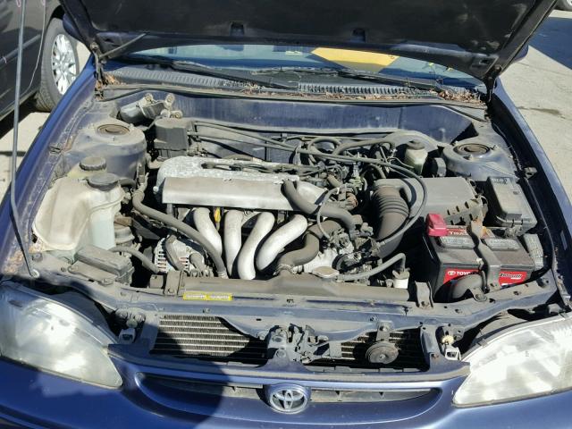 2T1BR12E5XC148674 - 1999 TOYOTA COROLLA VE BLUE photo 7