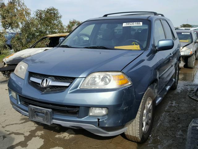 2HNYD18836H503334 - 2006 ACURA MDX TOURIN BLUE photo 2