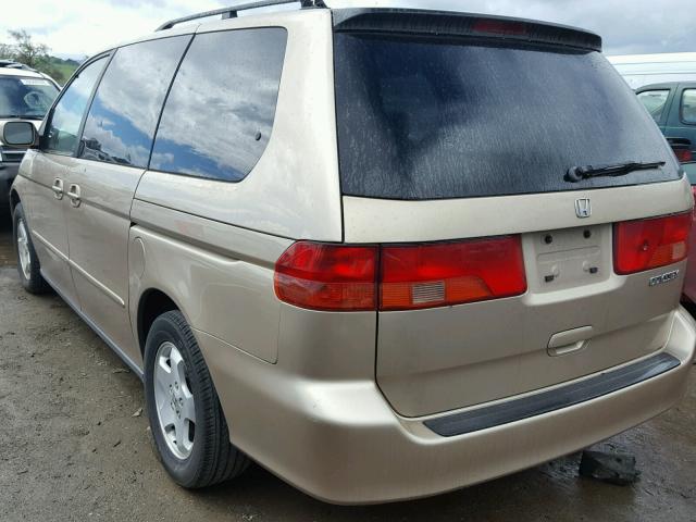 2HKRL18611H560224 - 2001 HONDA ODYSSEY EX BEIGE photo 3