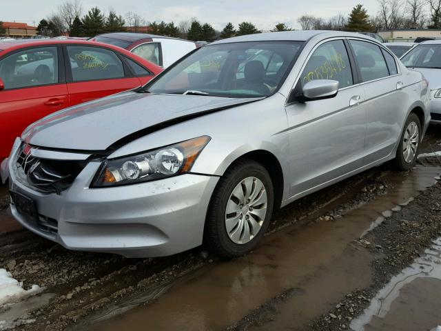 1HGCP2F34CA060577 - 2012 HONDA ACCORD LX GRAY photo 2