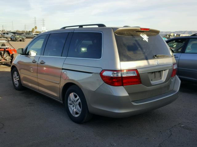 5FNRL38725B115516 - 2005 HONDA ODYSSEY EX GOLD photo 3