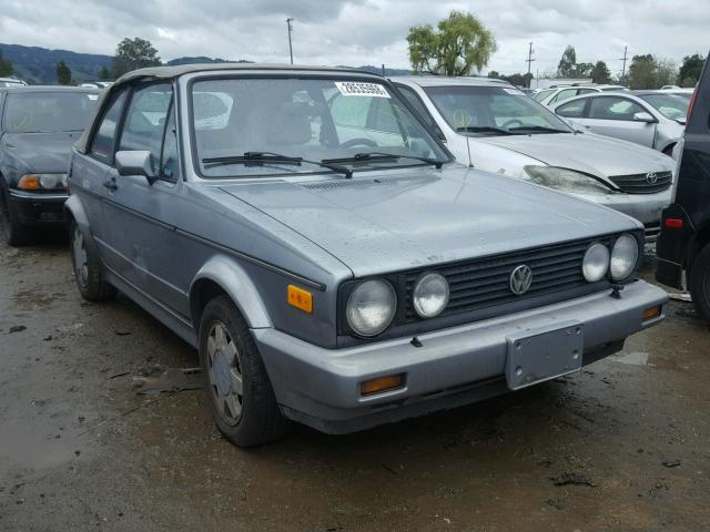 WVWCA0151KK005378 - 1989 VOLKSWAGEN CABRIOLET SILVER photo 1