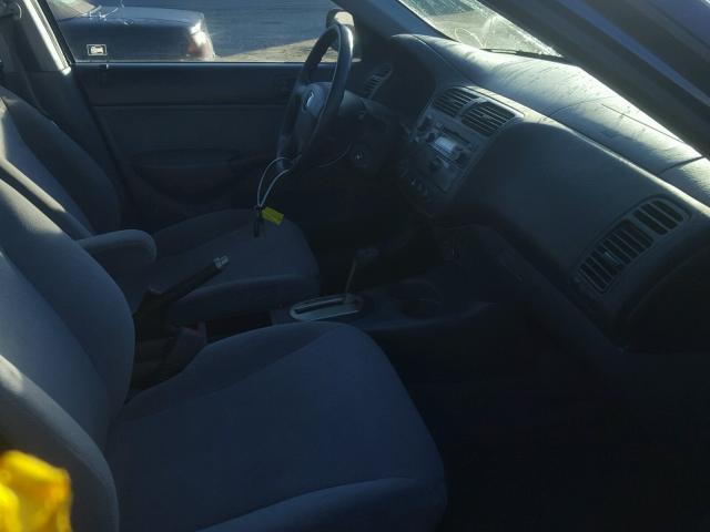 2HGES26711H552184 - 2001 HONDA CIVIC EX ლურჯი ფოტო 5