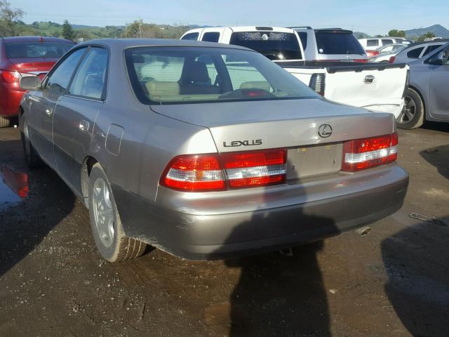 JT8BF28G1Y0268974 - 2000 LEXUS ES 300 BEIGE photo 3