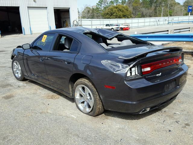 2C3CDXBG8EH364050 - 2014 DODGE CHARGER SE GRAY photo 3