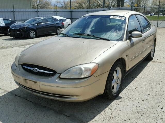 1FAFP5528YG208553 - 2000 FORD TAURUS SES TAN photo 2