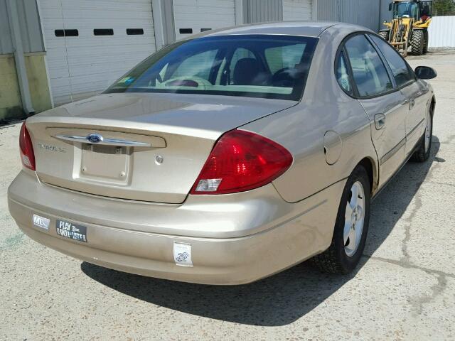 1FAFP5528YG208553 - 2000 FORD TAURUS SES TAN photo 4