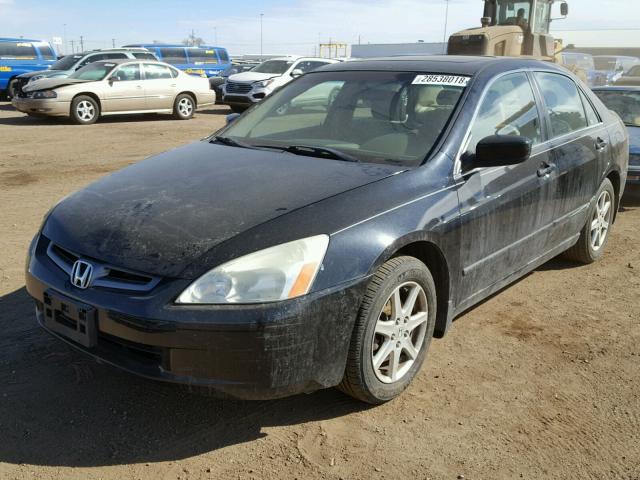 1HGCM66584A046877 - 2004 HONDA ACCORD EX BLACK photo 2